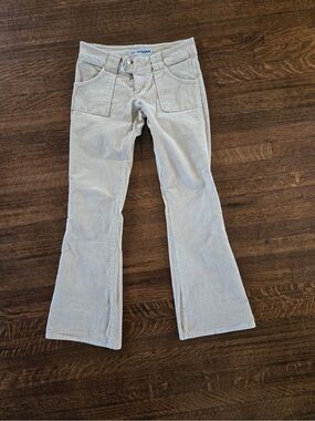 anchor blue Cream Corduroy Boot Cut Pants